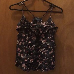 American Eagle Floral Flowy Tank • S